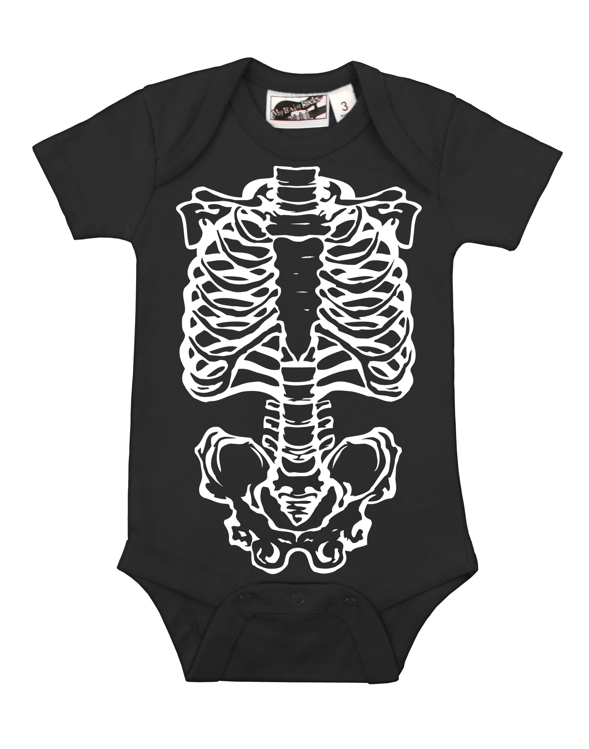 Baby Skeleton Black & White Onesie - Cute Halloween & Casual Outfit
