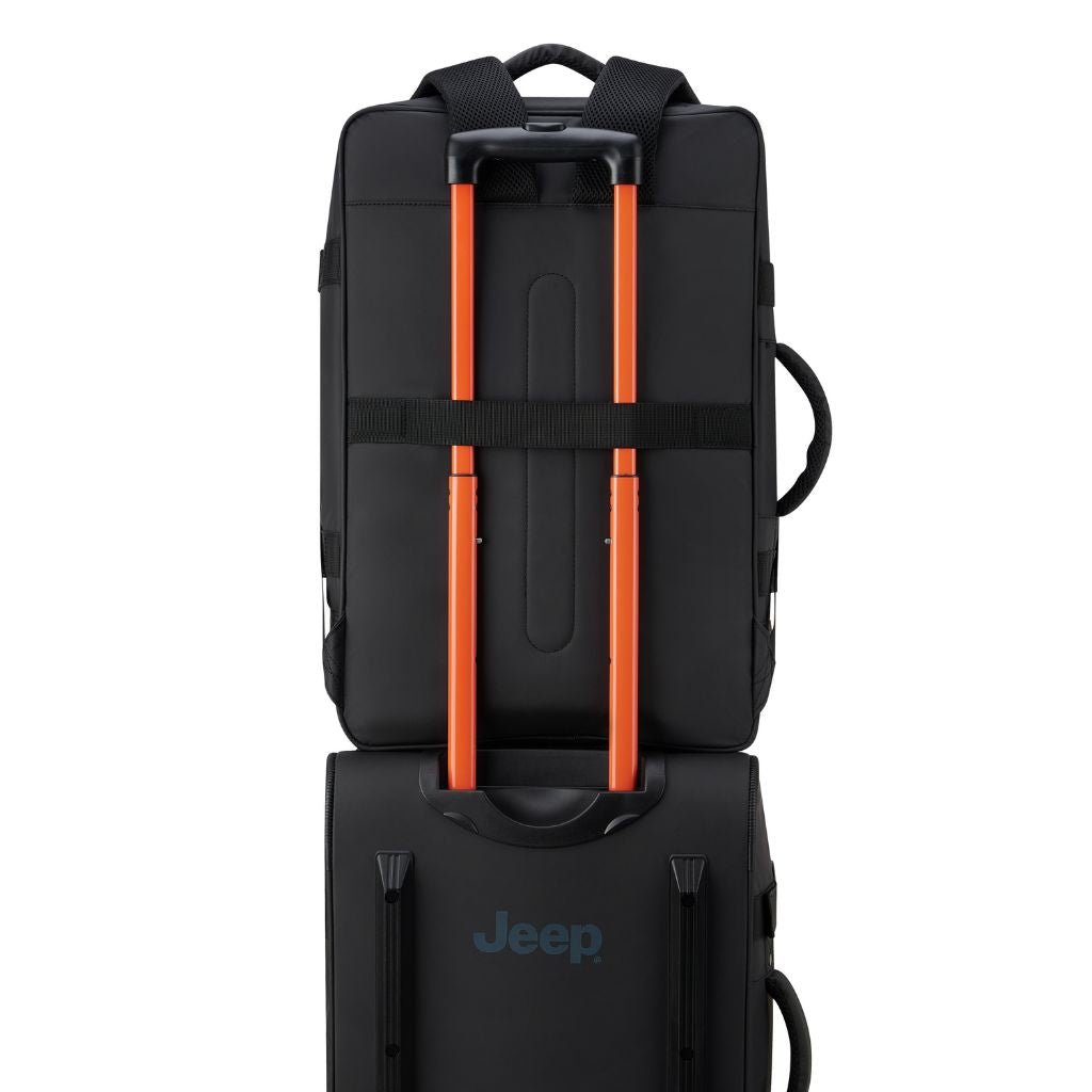 Jeep Carry On Lightweight Travel Backpack - Water-Resistant Grey Drizzle Hiking Backpack for Outdoor Adventures, Commuting & Air Travel