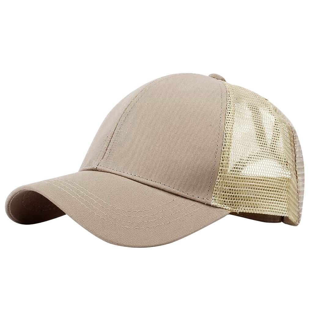 CKXZUI Unisex Mesh Baseball Cap - Solid Color Sun Visor Hat for Outdoor Sports, Running, Hiking & Casual Wear - Breathable Open Back Design for Men & Women