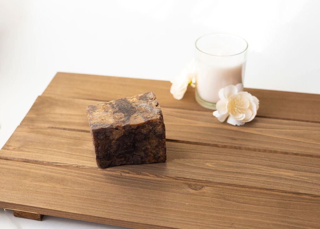 Organic African Black Soap - 8oz (1/2 lb) Natural Skin Cleanser for Acne, Eczema & Dark Spots | Vegan, Chemical-Free Body Wash for Sensitive Skin | Perfect for Daily Face & Body Cleansing Routine
