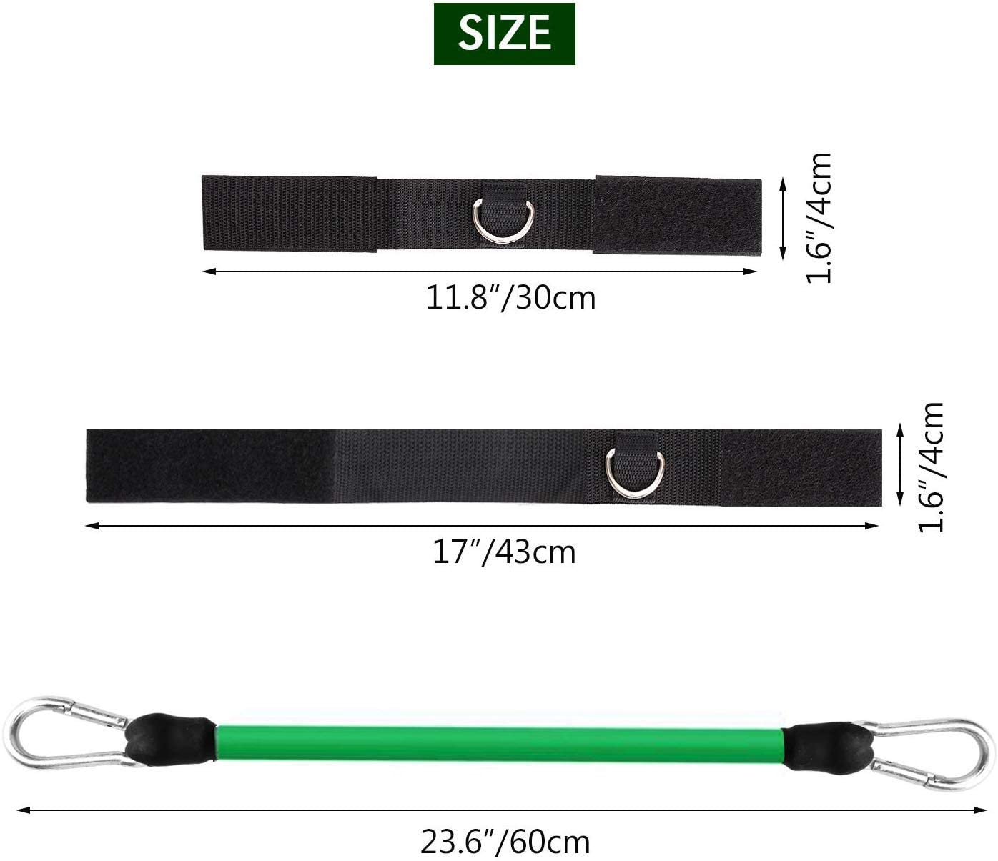TOBWOLF Volleyball Training Resistance Band - Elastic Pull Rope for Strength & Agility Drills - Improve Jump & Bounce - Prevent Excessive Arm Movement - Perfect for Volleyball Players & Athletes - Use for Gym, Home Workouts & Sports Training
