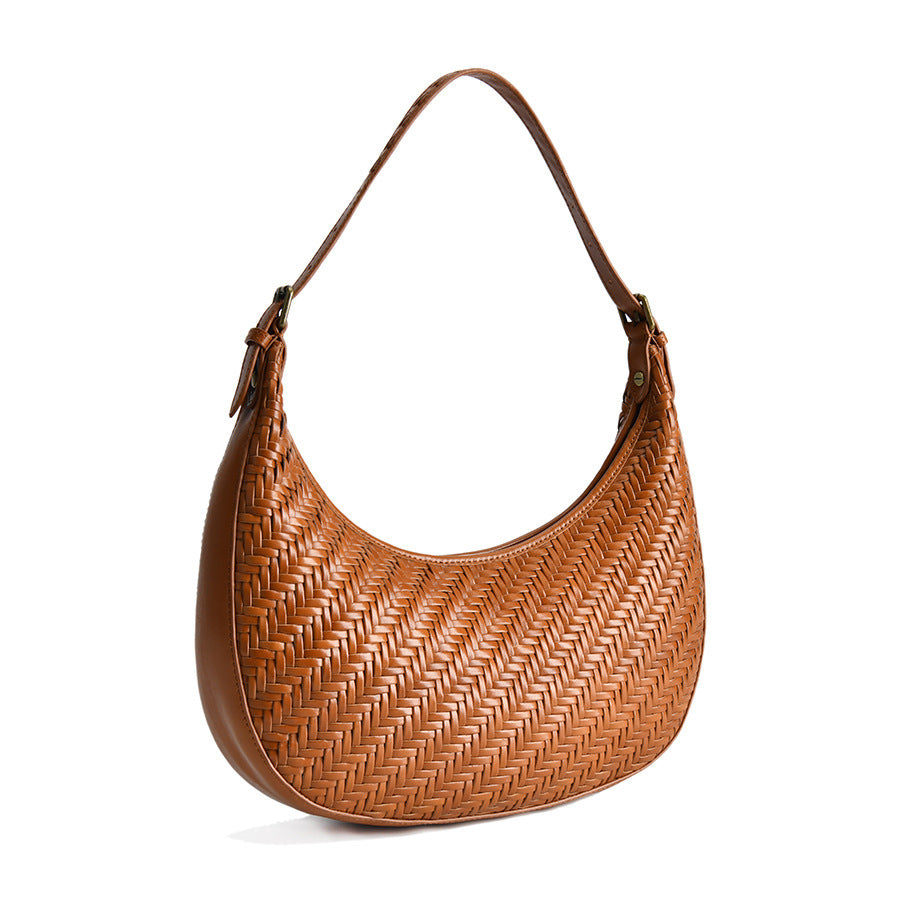 Handwoven Crescent Shoulder Bag for Women - Boho Crossbody Purse with Adjustable Strap - Perfect for Travel, Shopping & Everyday Use