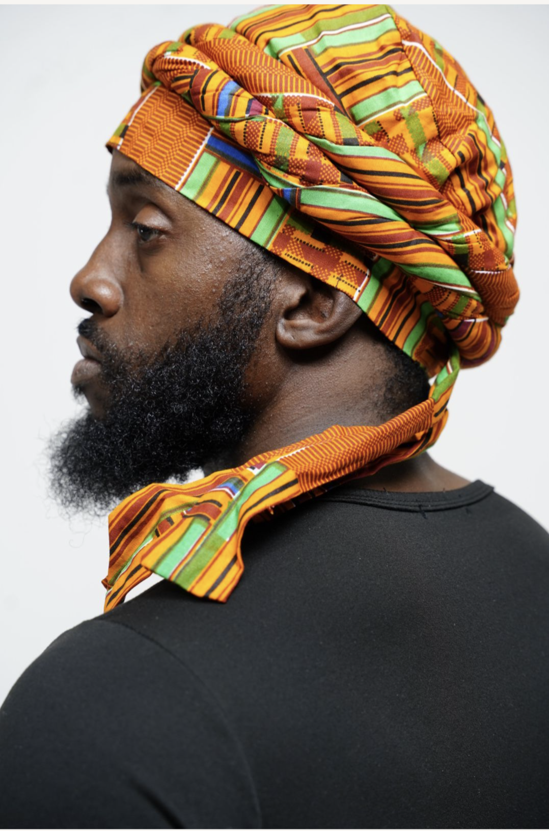 Dupsie's Asase African Print Kente Pre-Wrapped Turban Headwrap DPH3227PT - Stylish Headwear for Women, Cultural Events, Church, and Everyday Fashion