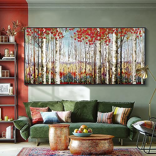 White Birch Tree Painting-F