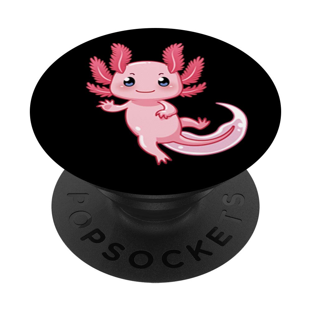 Swappable Axolotl PopSockets PopGrip for Phones & Tablets - Cute Phone Grip Stand for iPhone, Samsung & More | Perfect for Gaming, Selfies & Daily Use