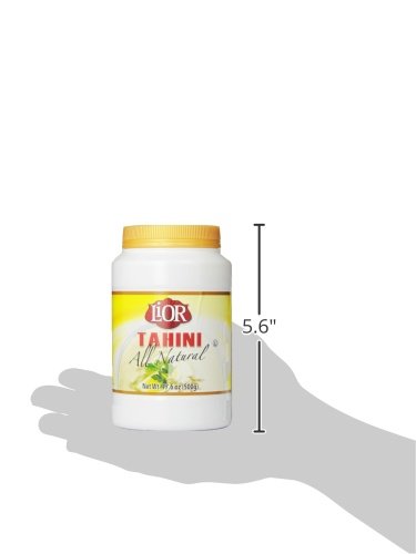 Organic LiOR Tahini - 100% Pure Ground Sesame Paste, 16 oz Jar (Pack of 1) | All Natural, Gluten-Free, Vegan | Perfect for Hummus, Salad Dressing & Baking