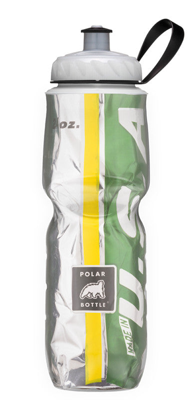 Polar Bottle Team Sport 24oz (710mL) Insulated Water Bottle - BPA Free, Leak Proof, Durable for Cycling, Running, Gym & Outdoor Activities