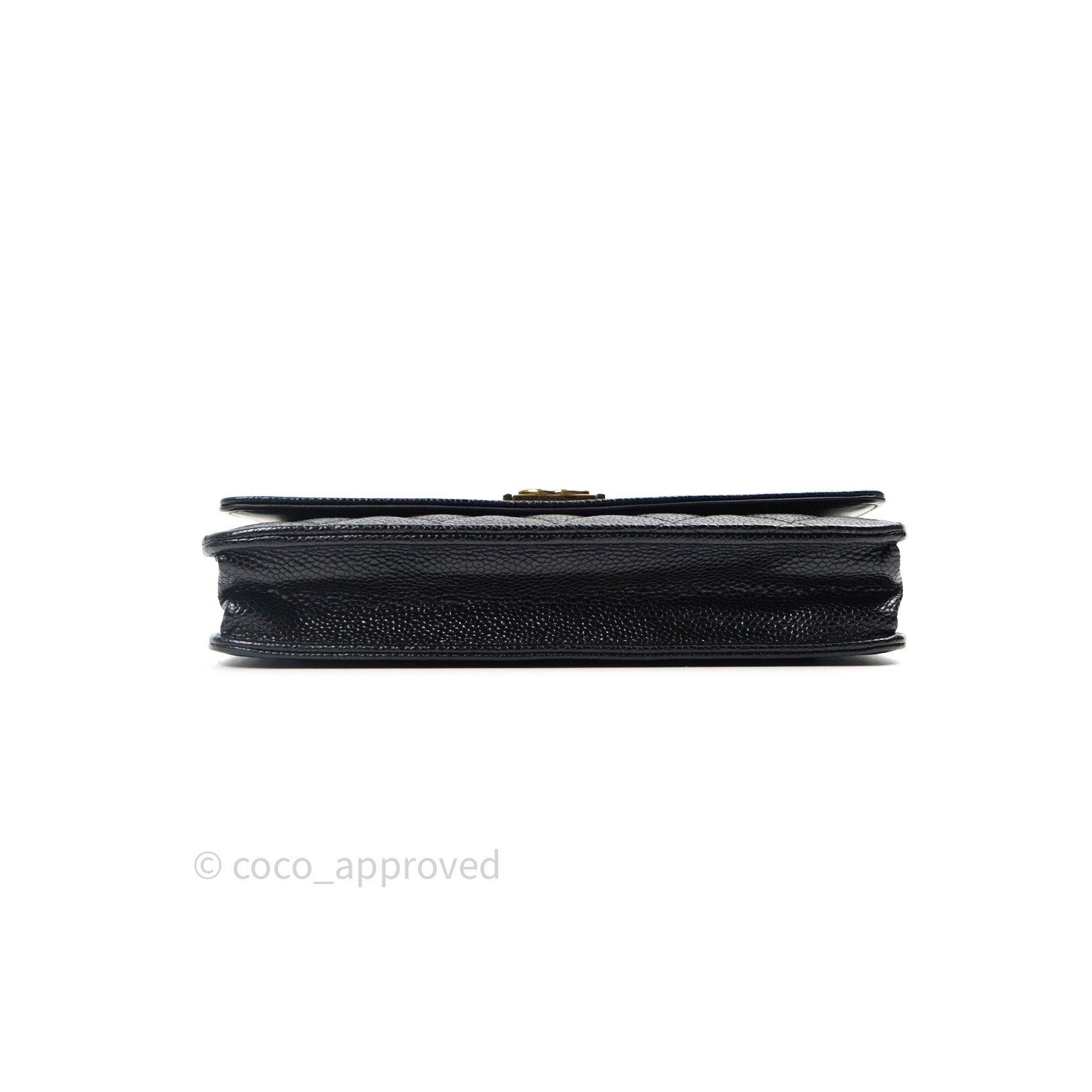 Chanel Boy Wallet on Chain WOC Black Caviar Leather with Gold Hardware - Luxury Crossbody Bag for Women, Perfect for Evening Events & Daily Use