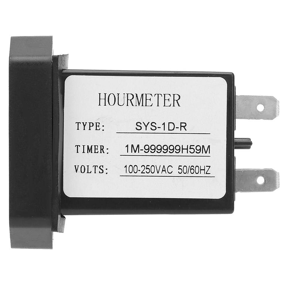 Industrial Digital Timer Counter 100V-250VAC with LED Display - Accurate Time Accumulation for Manufacturing, Lab Equipment & Process Control