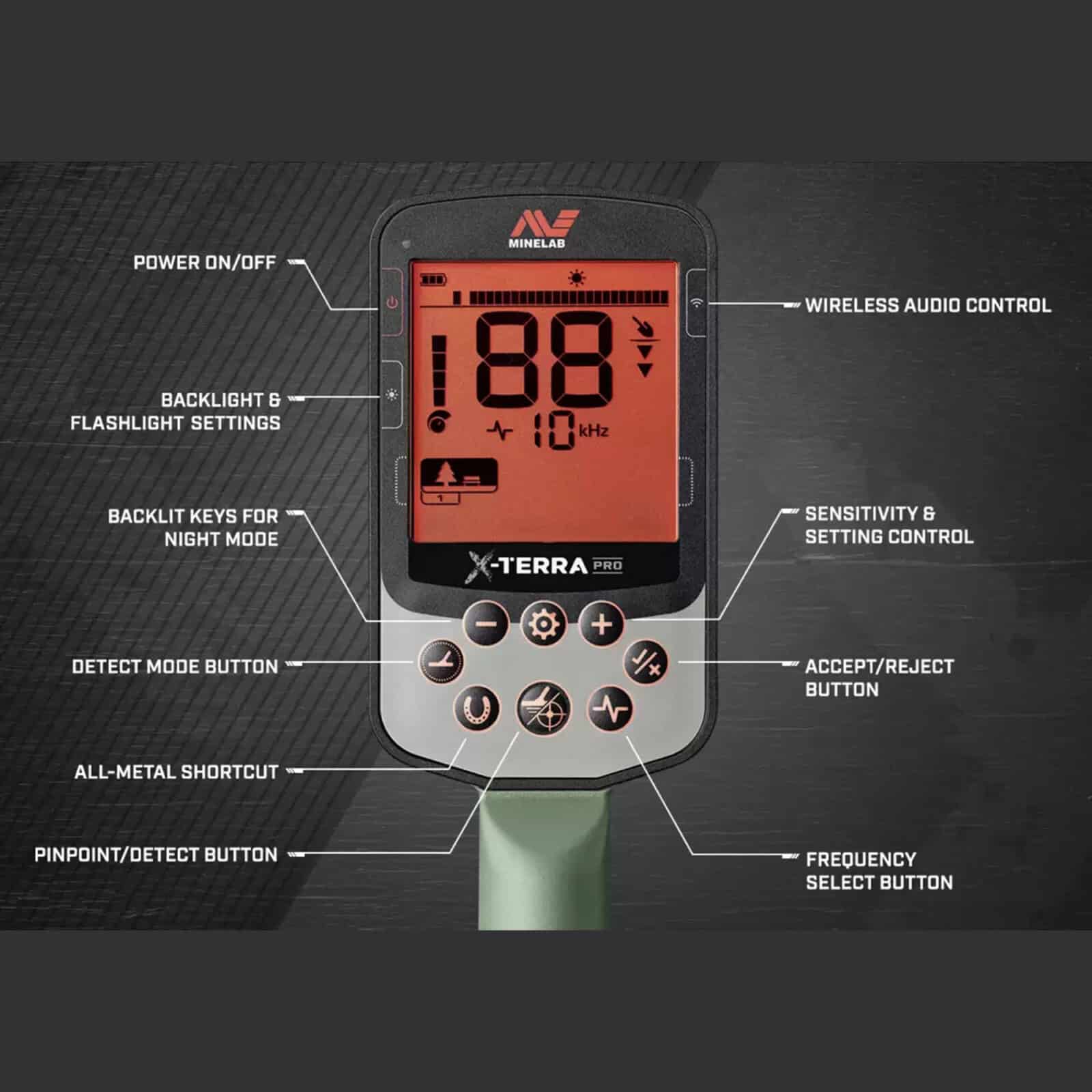 Minelab X TERRA PRO Metal Detector with ML 85 Wireless Headphones - Professional Gold & Treasure Hunting Kit for Beach, Park & Outdoor Adventures