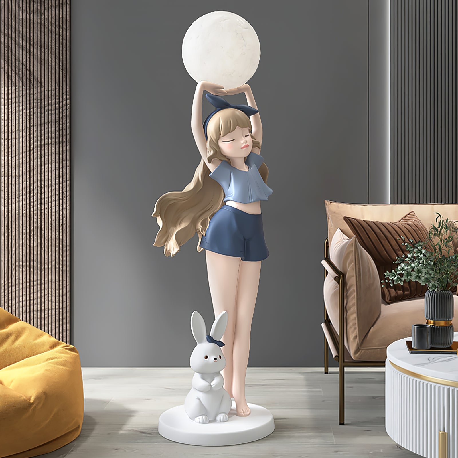 Elegant Ballet Girl Floor Lamp - Adjustable LED Dancer Light for Bedroom, Living Room & Nursery - Perfect for Kids Room Decor & Dance Studio Lighting