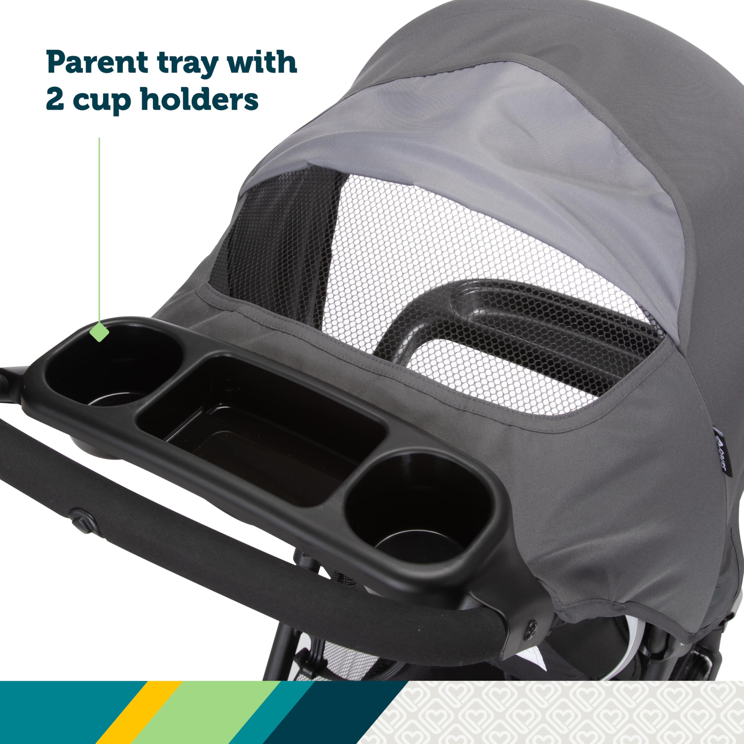 Safety 1st Smooth Ride Travel System - OnBoard™ FLX Infant Car Seat & Stroller Combo in Monument | Lightweight, Easy-Fold Design for Newborns | Perfect for Travel, Shopping & Daily Walks