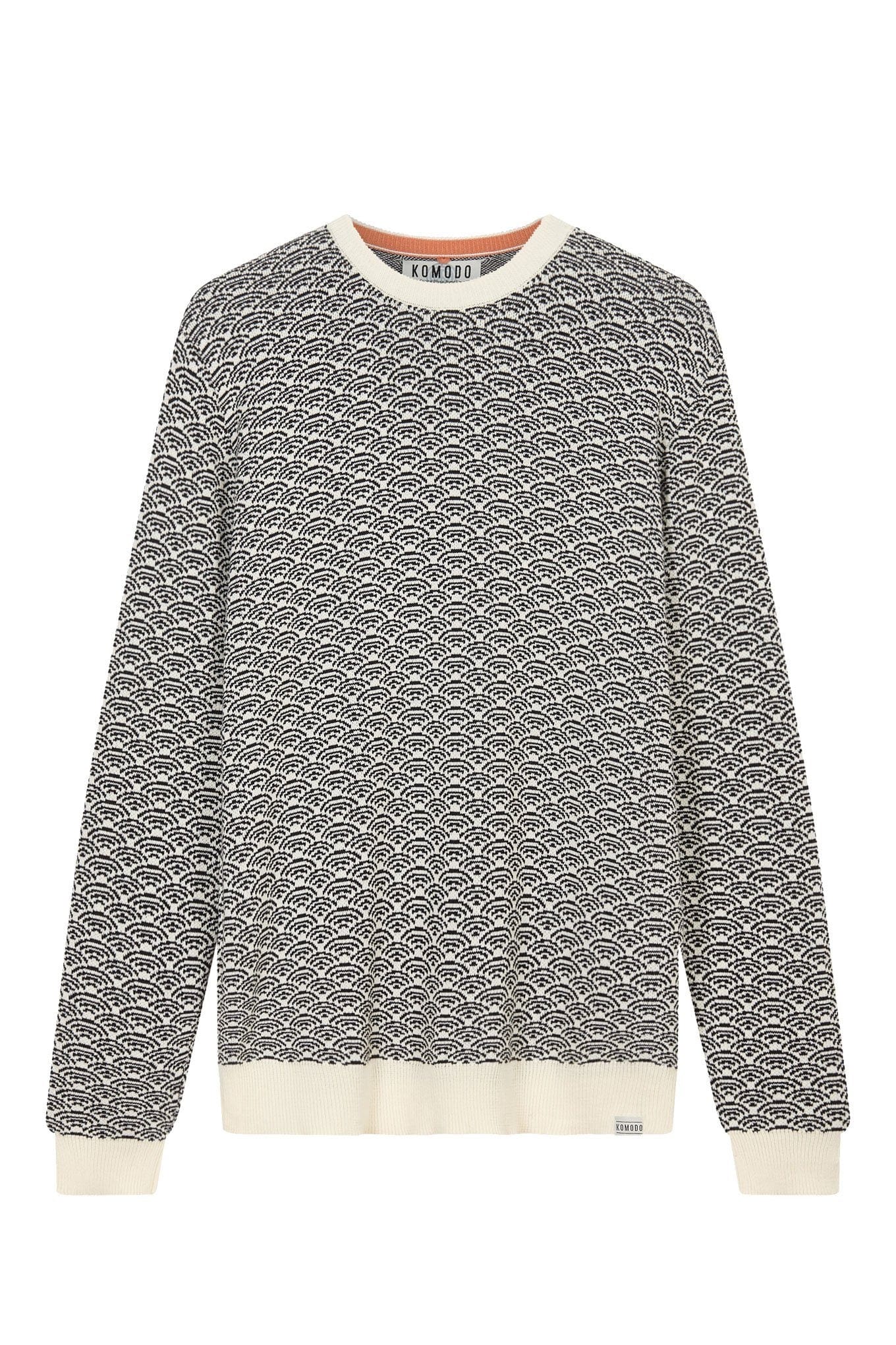 Hakku Men's Organic Cotton Jumper Sweater - Soft Breathable Pullover for Winter & Fall | Off White | Casual Wear, Office, Date Night, Weekend Outfits