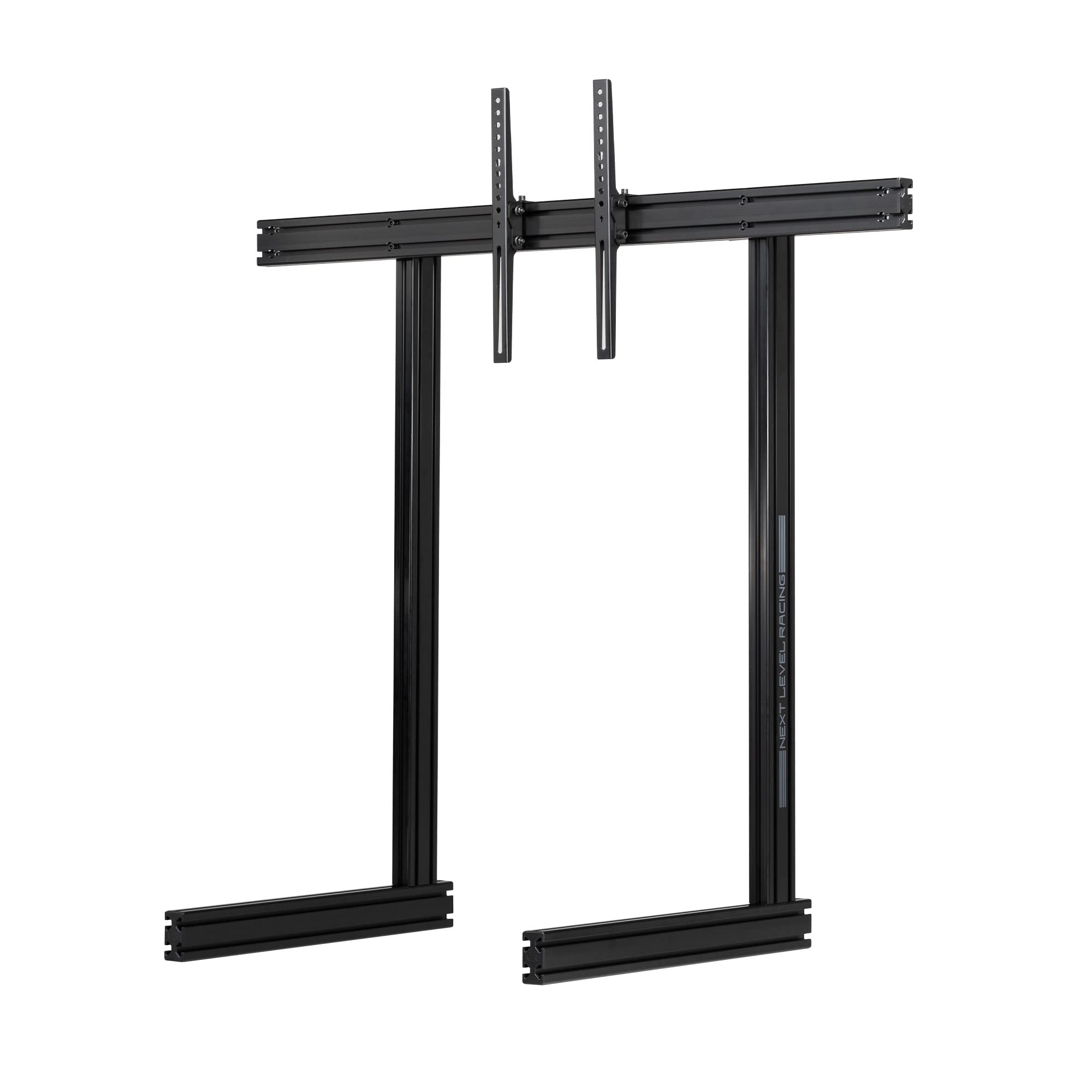Next Level Racing Elite Freestanding Single Monitor Stand - Black Edition (NLR-E035) | Adjustable Height Racing Simulator Stand for PC & Console Gaming | Perfect for Home Racing Setup & Esports Tournaments