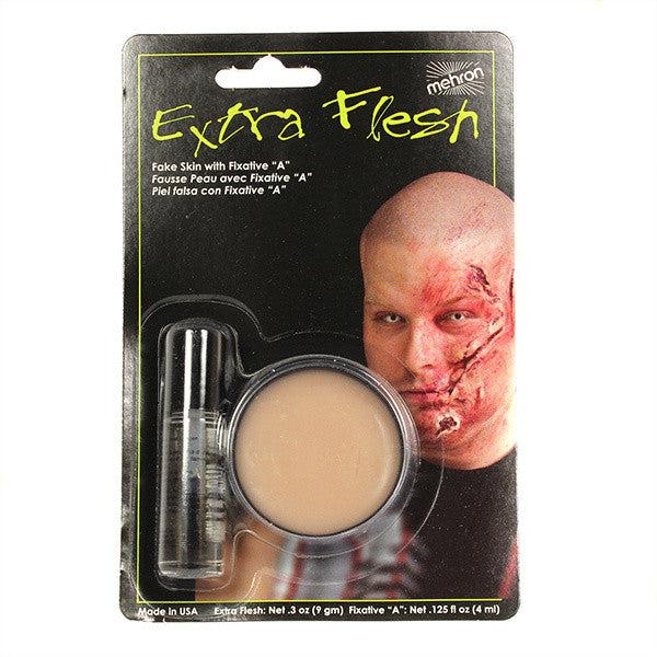 Mehron Extra Flesh with Fixative A - Professional Makeup Prosthetic Adhesive for Special FX & Halloween Costumes - Perfect for Cosplay, Theater, and Film Productions