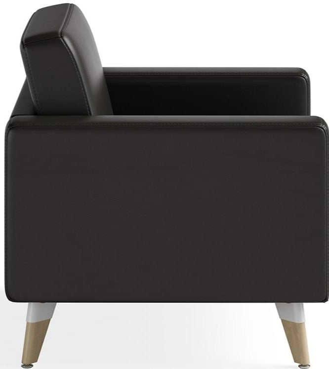 Safco Modern Lounge Chair Without Legs - Ergonomic Design for Office, Living Room & Waiting Areas [Model 1732]