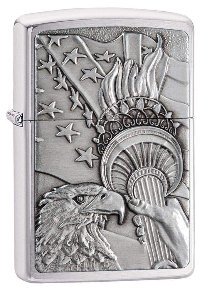Zippo Eagle Windproof Lighter - Refillable & Durable Metal Lighter for Outdoor Camping, Hiking, Survival & Everyday Carry (EDC)