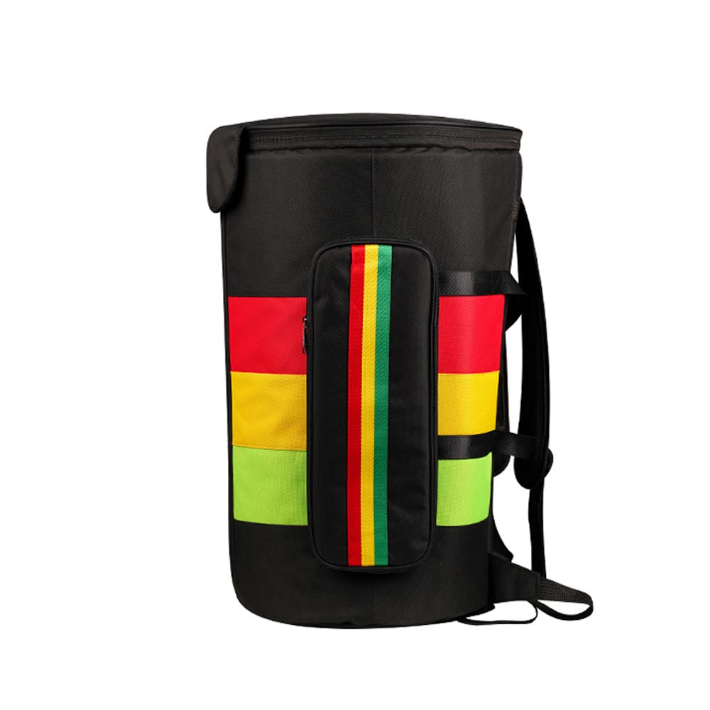 **Portable Waterproof Djembe Drum Bag - Black Shoulder Carry Backpack for 13 Inch African Drum - Perfect for Travel, Performances & Outdoor Events**