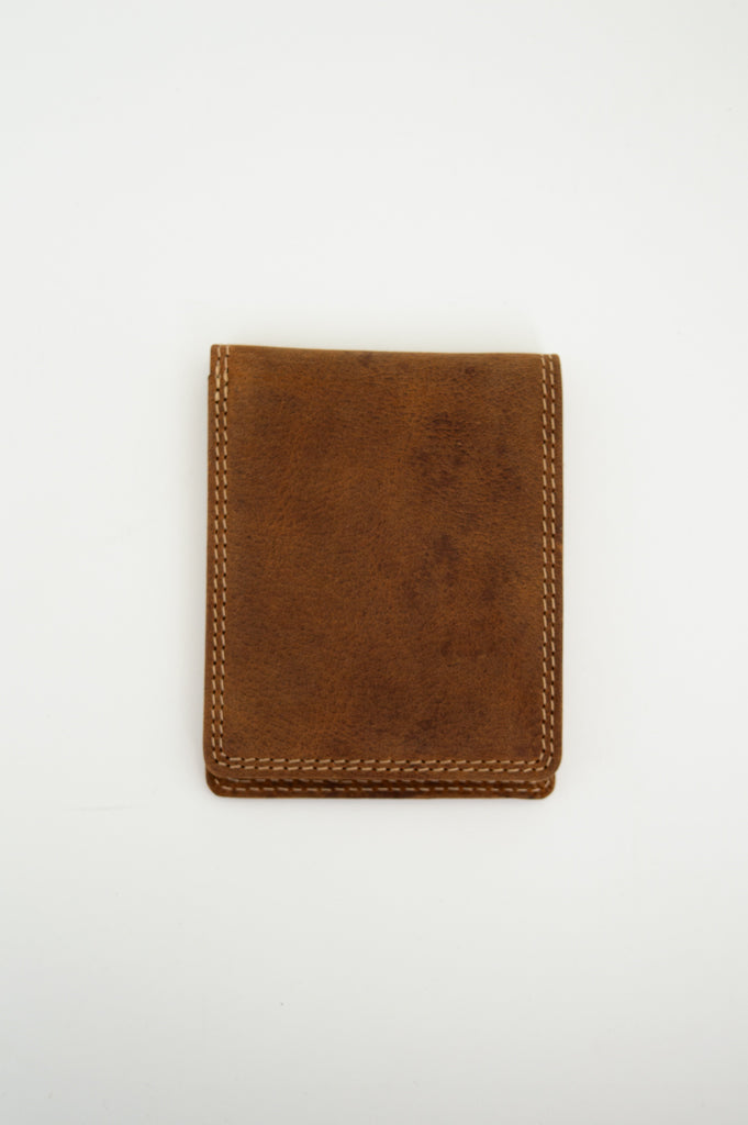 Adrian Klis 211 Buffalo Leather Wallet for Men - Slim RFID Blocking Bifold Wallet with Money Clip - Perfect for Everyday Use & Travel