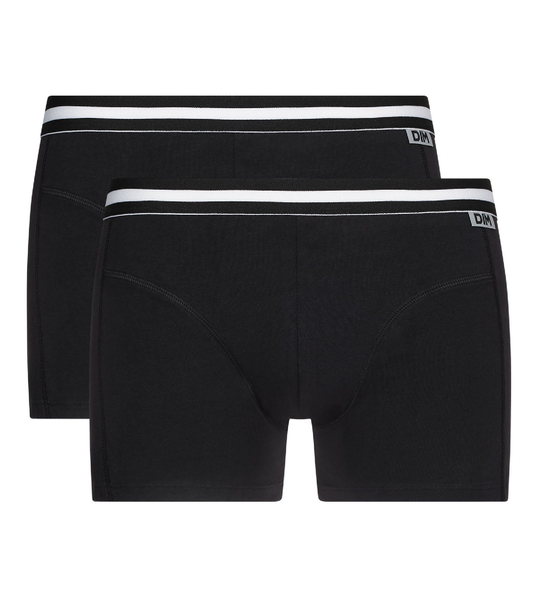 EcoDIM Men's Stretch Cotton Boxer Briefs 2-Pack - Soft & Breathable Underwear for Everyday Comfort & Support