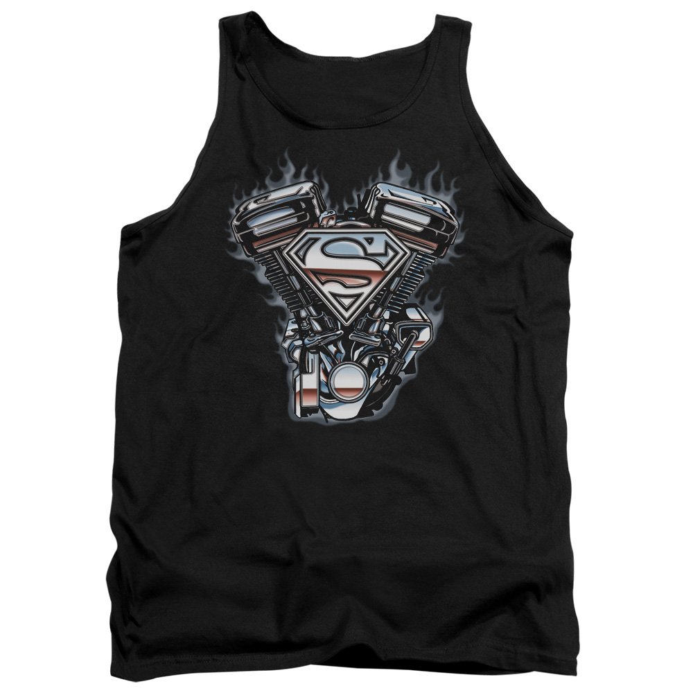 Superman V Twin Logo Unisex Tank Top for Men & Women - Casual Graphic Tee for Summer, Gym, Sports & Everyday Wear