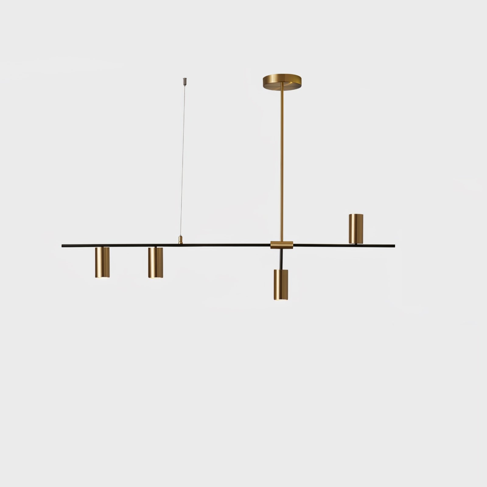 Cassandra Linear Chandelier - Modern 6-Light LED Pendant Lighting Fixture for Dining Room, Kitchen Island & Living Room Decor