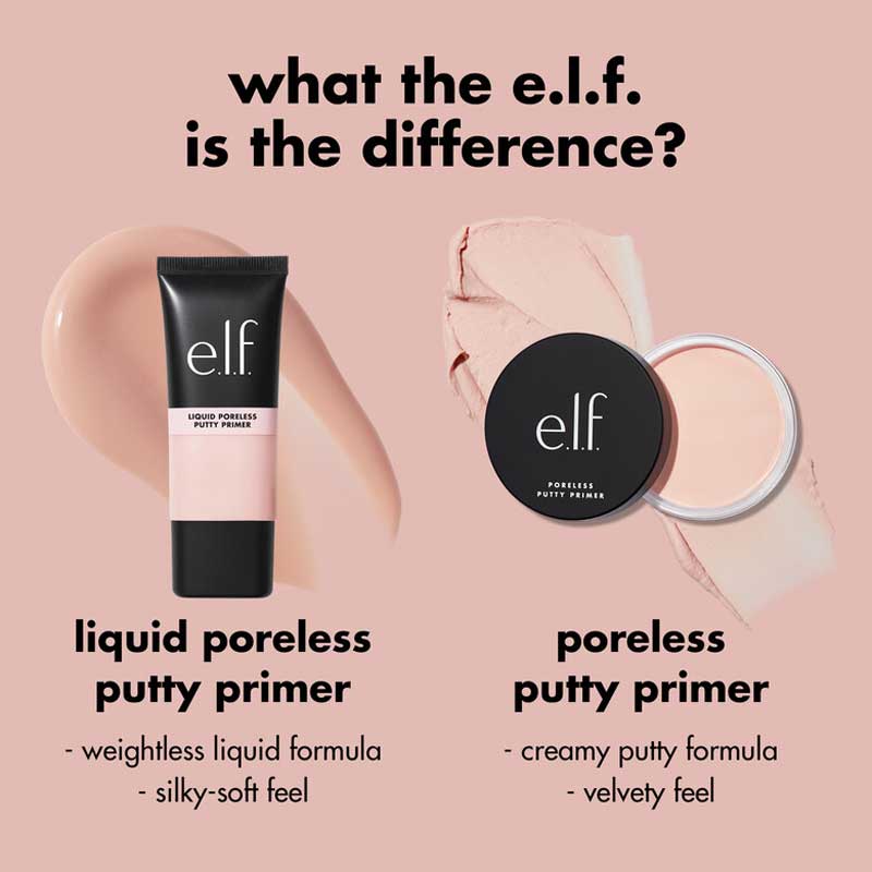 e.l.f. Liquid Poreless Putty Primer - Oil-Free, Pore-Minimizing Face Primer for Flawless Makeup Application | Perfect for Daily Wear & Special Occasions