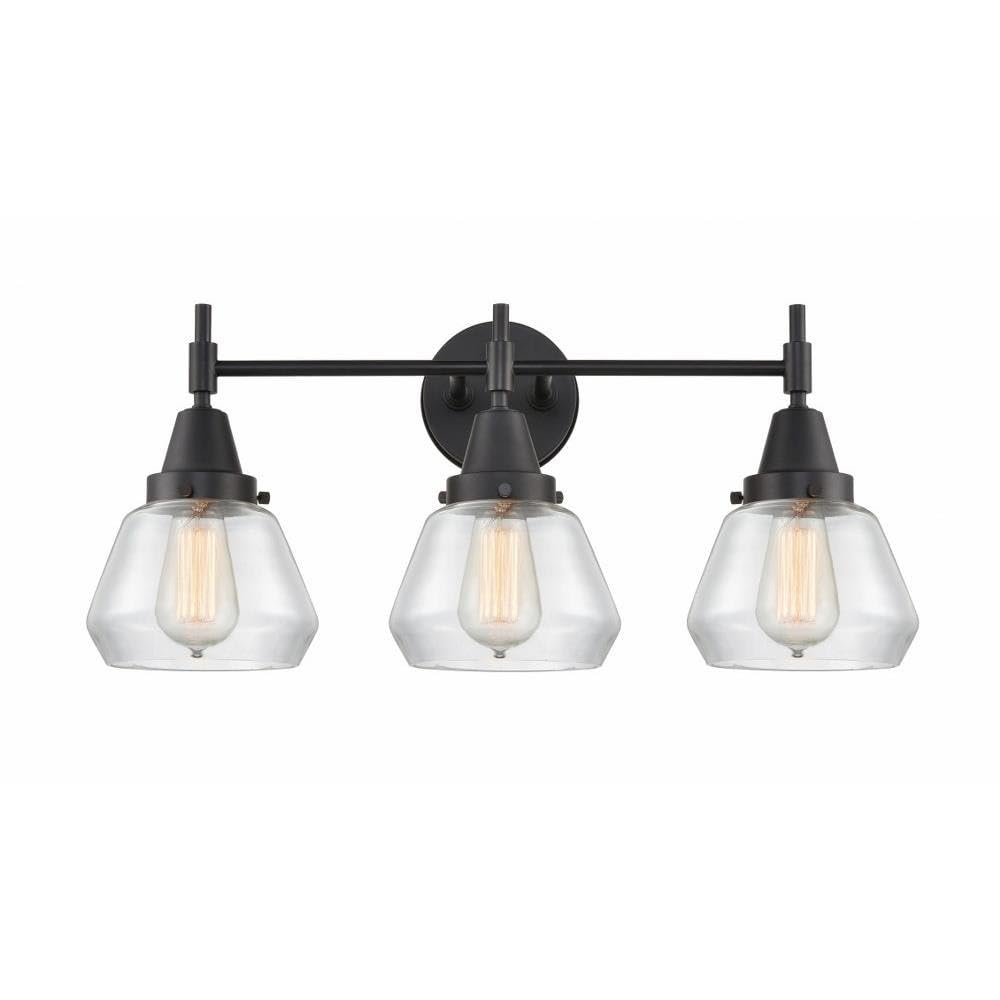 Innovations 447-3W-BK-G172 Black Transitional 3-Light Bathroom Vanity Fixture - Perfect for Modern Bathrooms & Powder Rooms