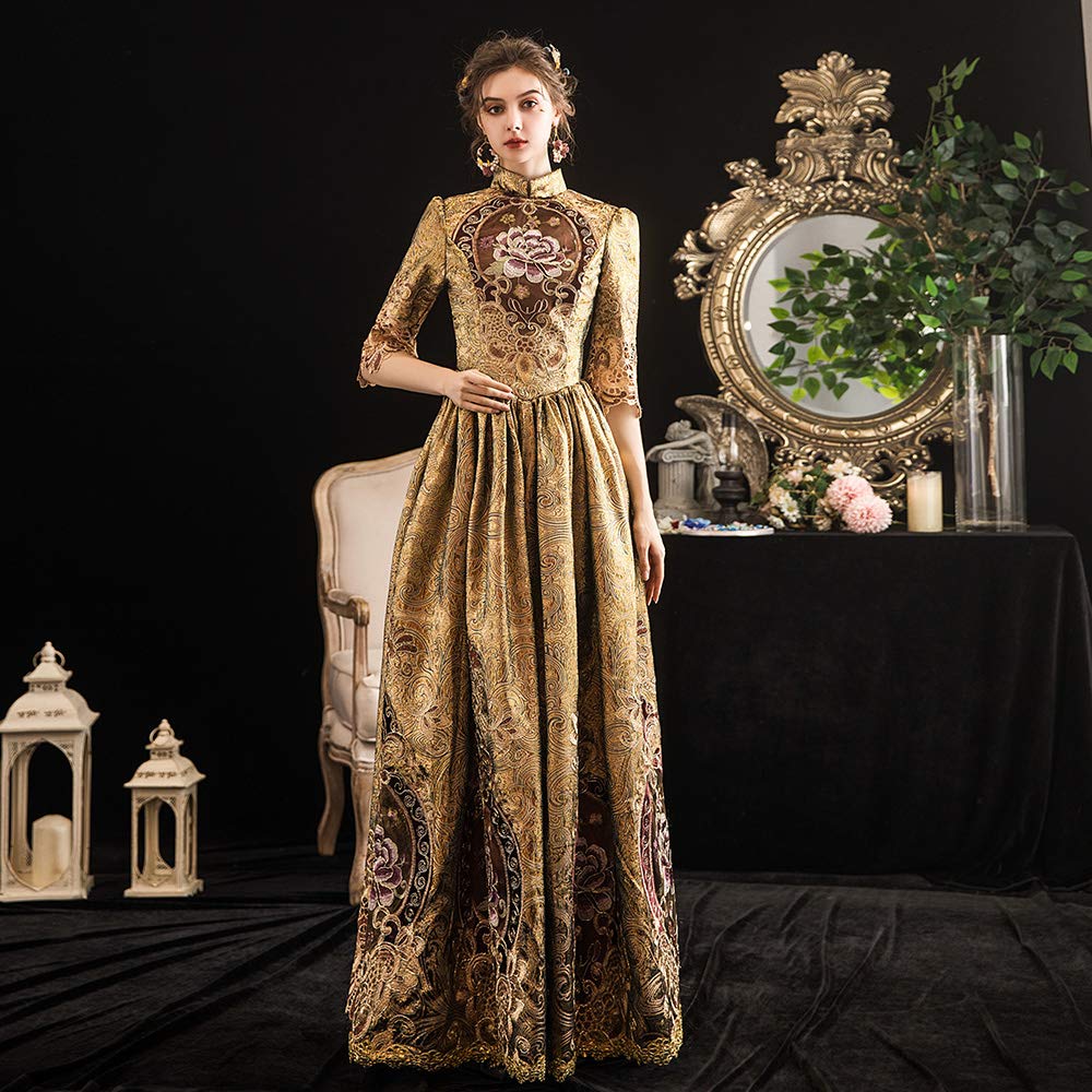 KEMAO Rococo Victorian Baroque Marie Antoinette Dress | Renaissance Period Ball Gown for Cosplay, Historical Reenactment & Themed Parties