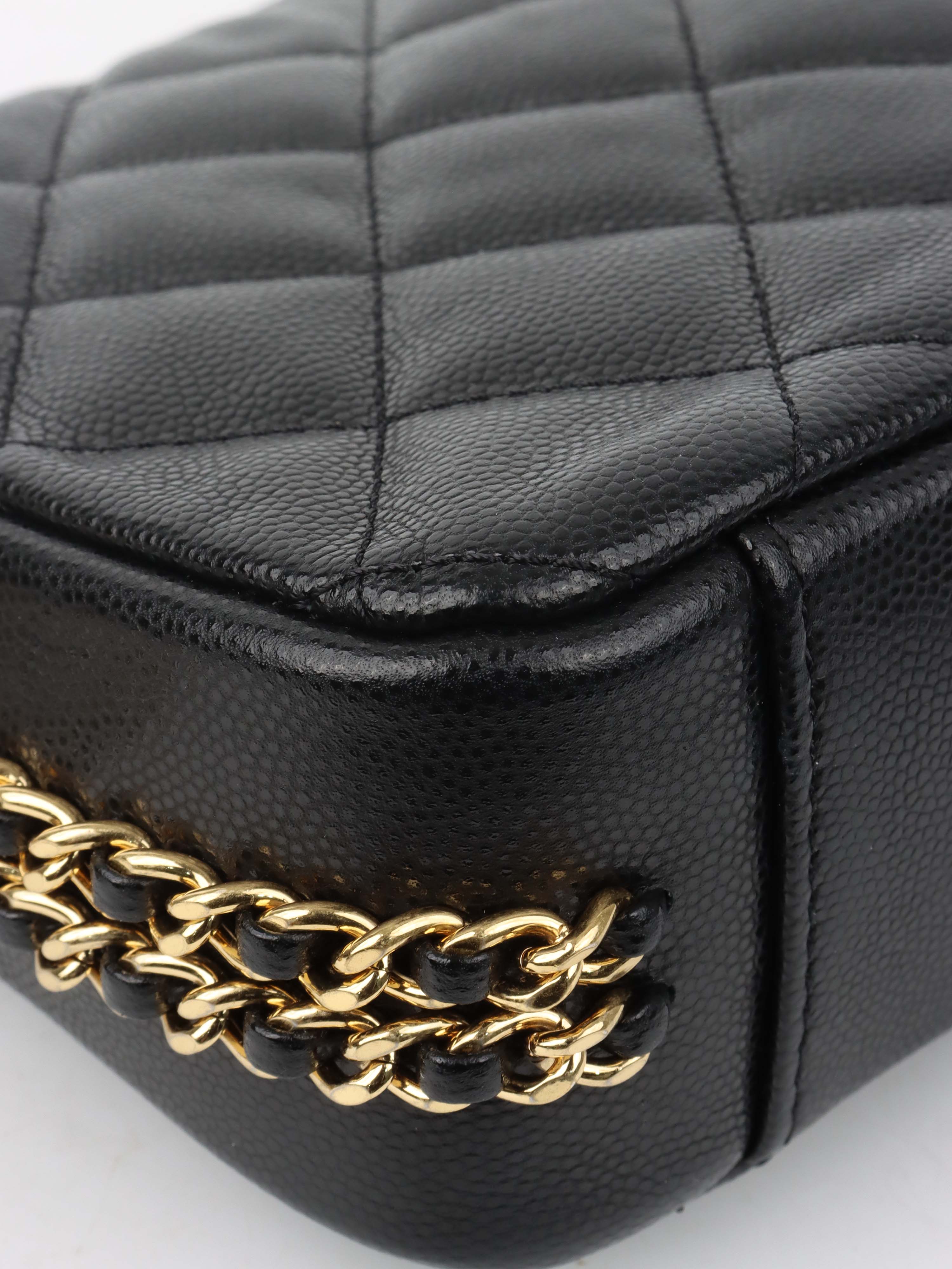 Chanel Caviar Leather Classic Flap Bag with CC Chain - Luxury Designer Handbag for Women, Perfect for Parties, Work & Everyday Use