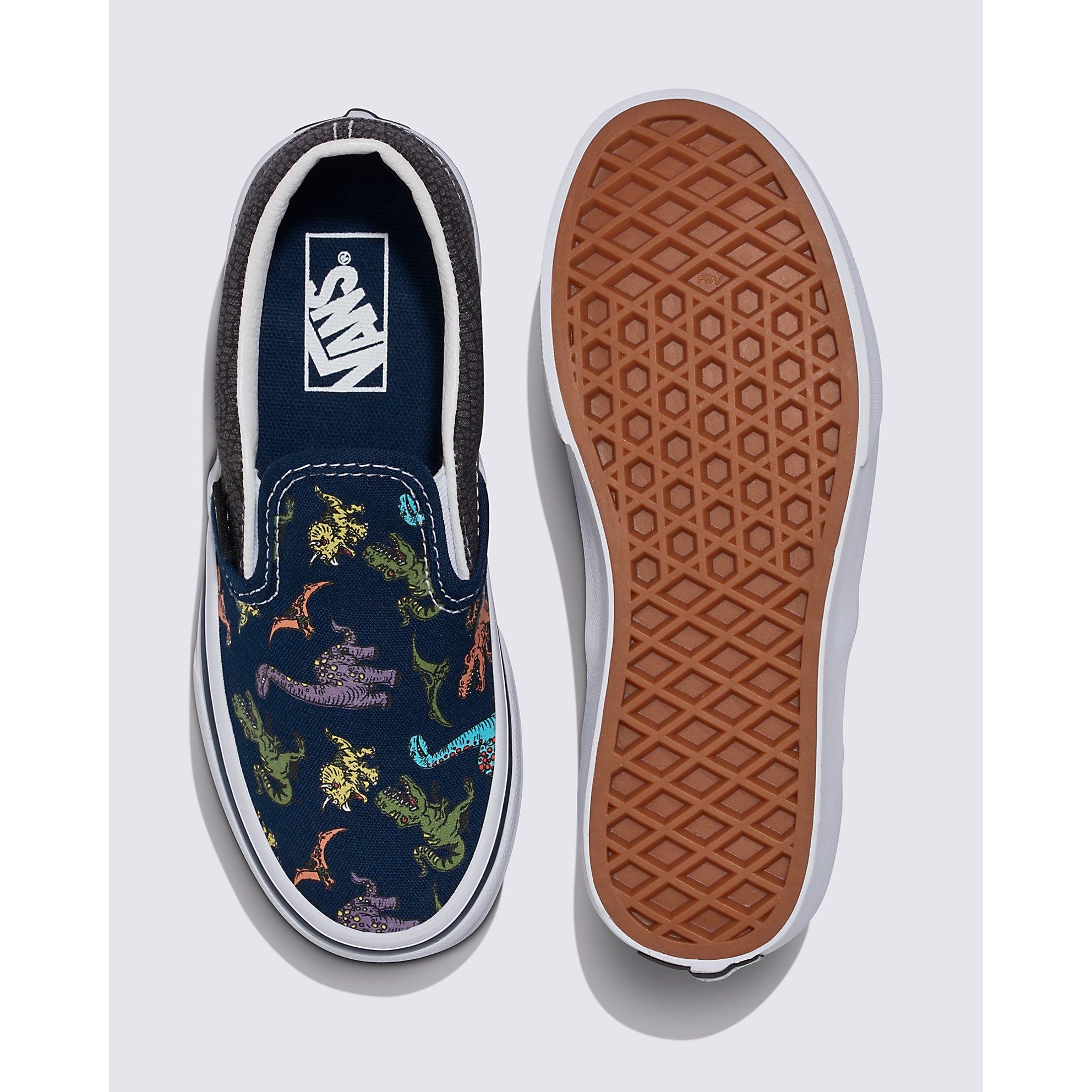 Vans Kids Classic Slip-On Glow in The Dark Sneakers - Light Up Shoes for Boys & Girls - Perfect for Nighttime Play, Parties & Outdoor Activities