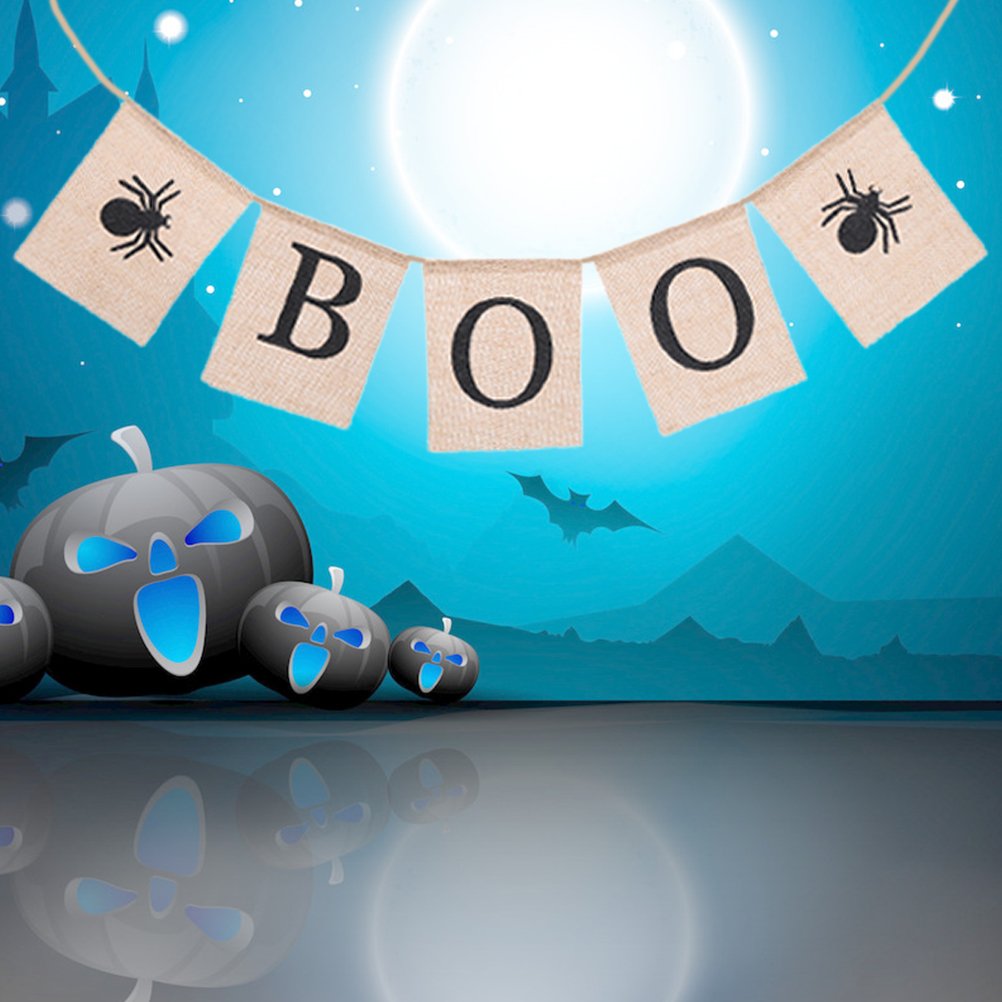 BESPORTBLE Halloween Party Decorations - Outdoor Hanging Banners, Wreaths & Swallowtail Flags for Spooky Home & Yard Decor | Perfect for Halloween Parties, Trick or Treating & Seasonal Festivities