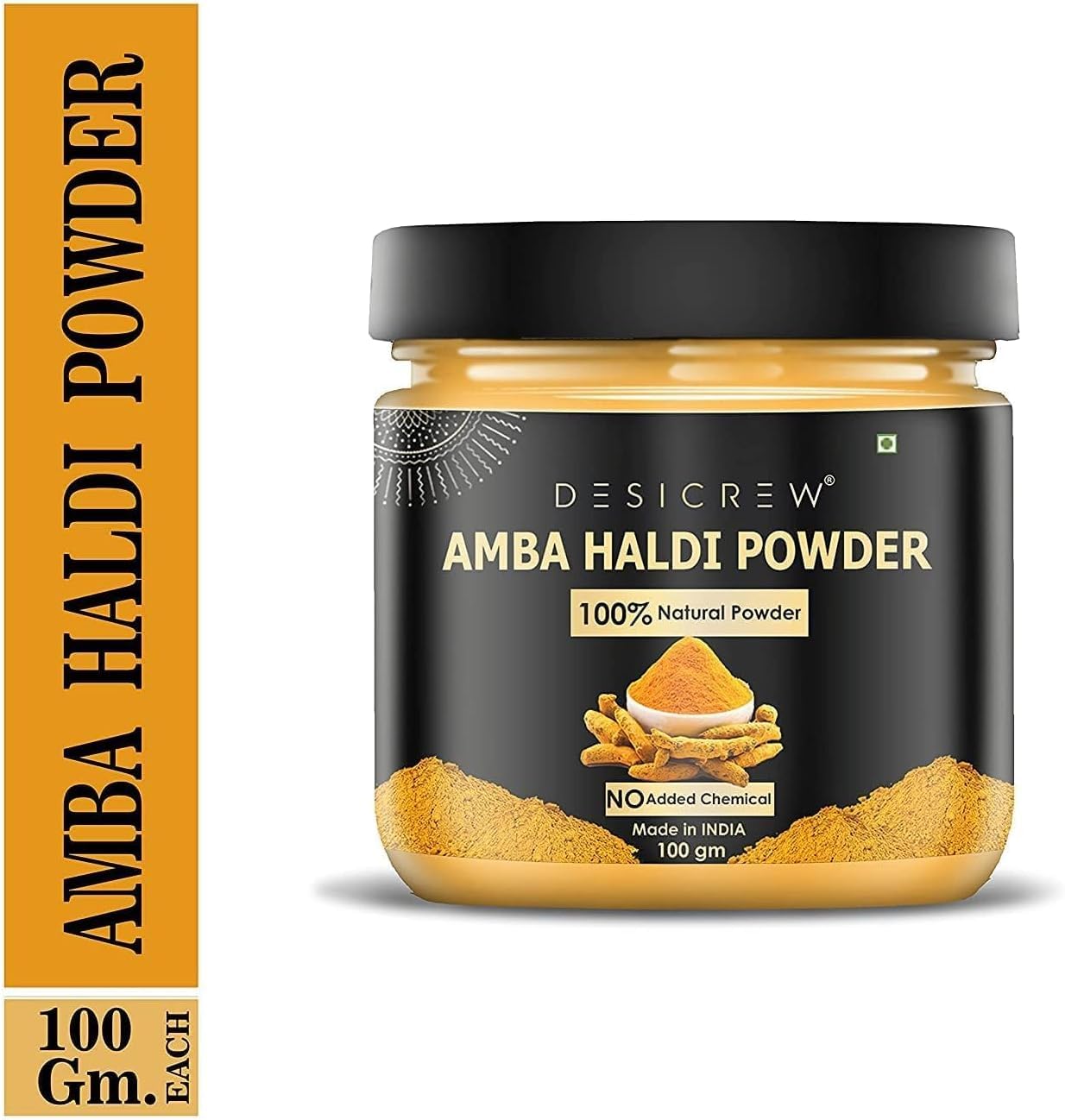 Pure & Natural Amba Haldi Powder for Skin Brightening, Acne Treatment, Scar Removal & Anti-Aging - 300g Face Pack for Glowing Complexion | Perfect for Daily Skincare Routine & DIY Beauty Treatments