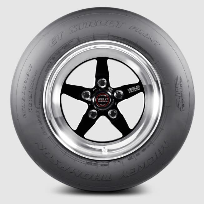 M.T. Drag 40480 ET Street Front Tire - High Performance Racing Tires for Drag Racing, Street Legal Use - Perfect for Track Days, Drag Strips, and High-Speed Street Driving