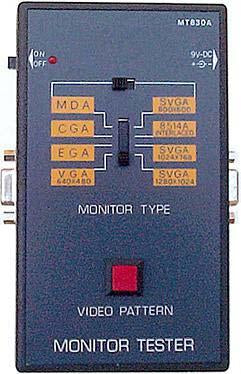 MT830A Computer Monitor Tester - LCD/CRT Screen Diagnostic Tool Without PC | Perfect for IT Technicians, Repair Shops & Home Use
