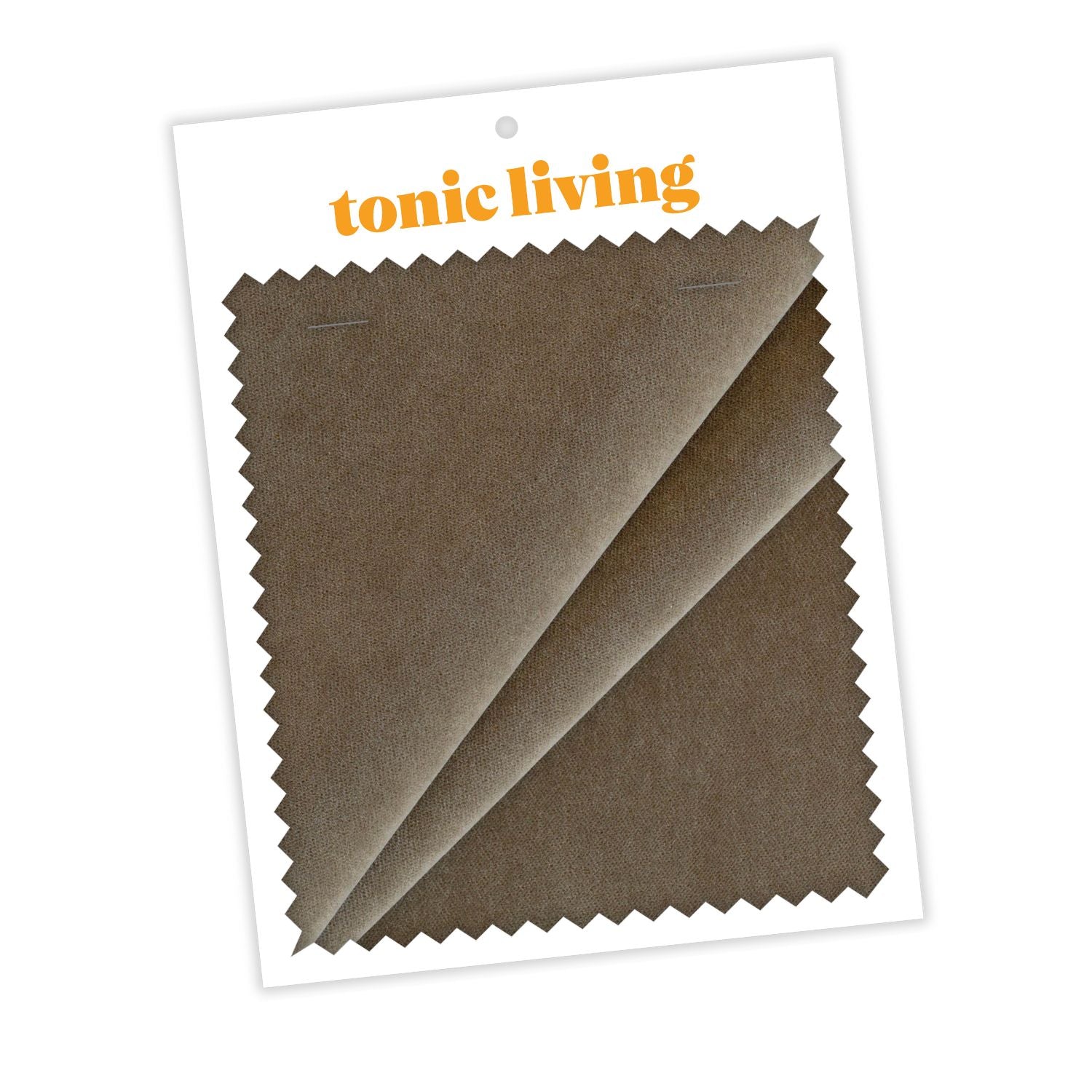 Valentina Velvet Toffee Fabric Swatch - Premium Upholstery Material Samples for Furniture, Curtains & Home Decor Projects