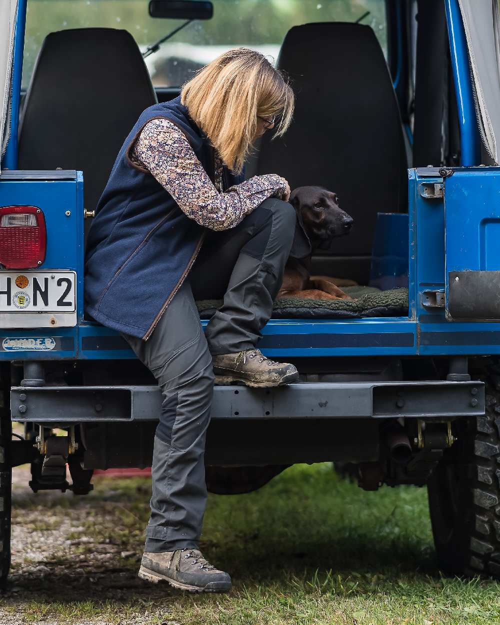 Deerhunter Women's Lady Ann High Waist Tapered Trousers - Comfortable Stretch Pants for Office, Casual Wear & Travel