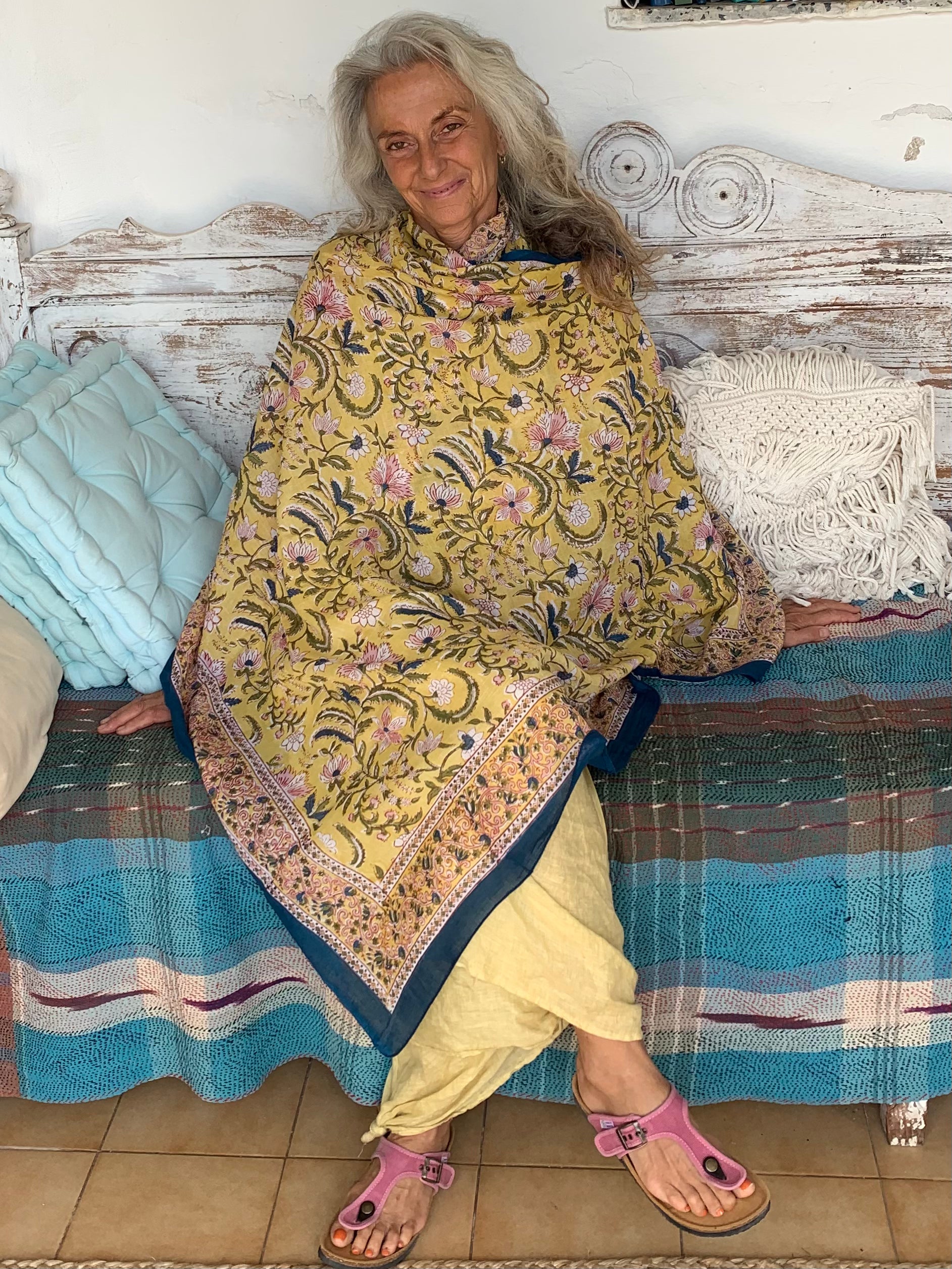 Hand Block Printed Cotton Sarong Pareo - New Collection for Beach, Pool & Summer Fashion | Lightweight & Stylish Cover-Up