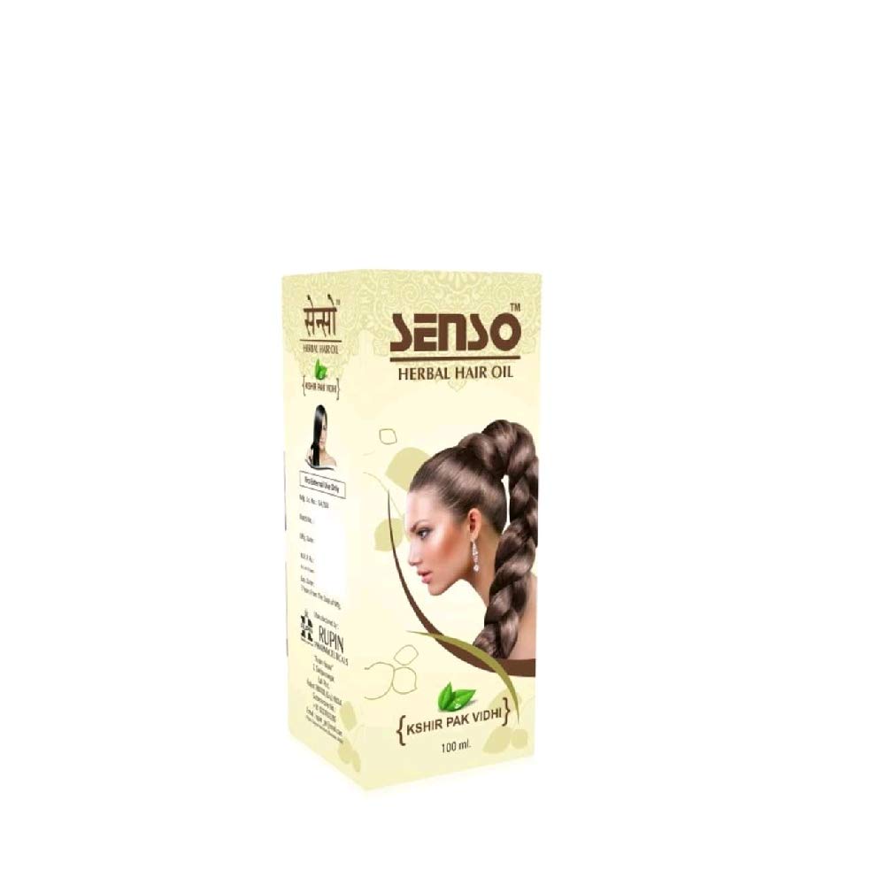 Senso Herbal Nourishing Hair Oil for Strengthening & Shining - Natural Hair Growth Treatment for Dry, Damaged Hair - Perfect for Daily Scalp Massage & Night Hair Care Routine
