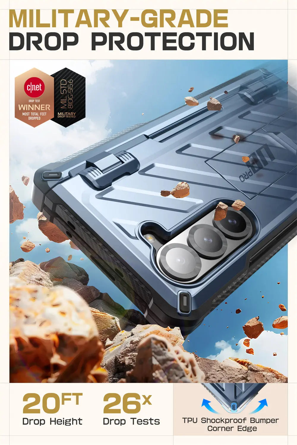 SUPCASE Unicorn Beetle Pro Rugged Case for Samsung Galaxy Z Fold 6 - Shockproof Protective Cover with Built-in Screen Protector | Perfect for Outdoor, Work & Travel Use