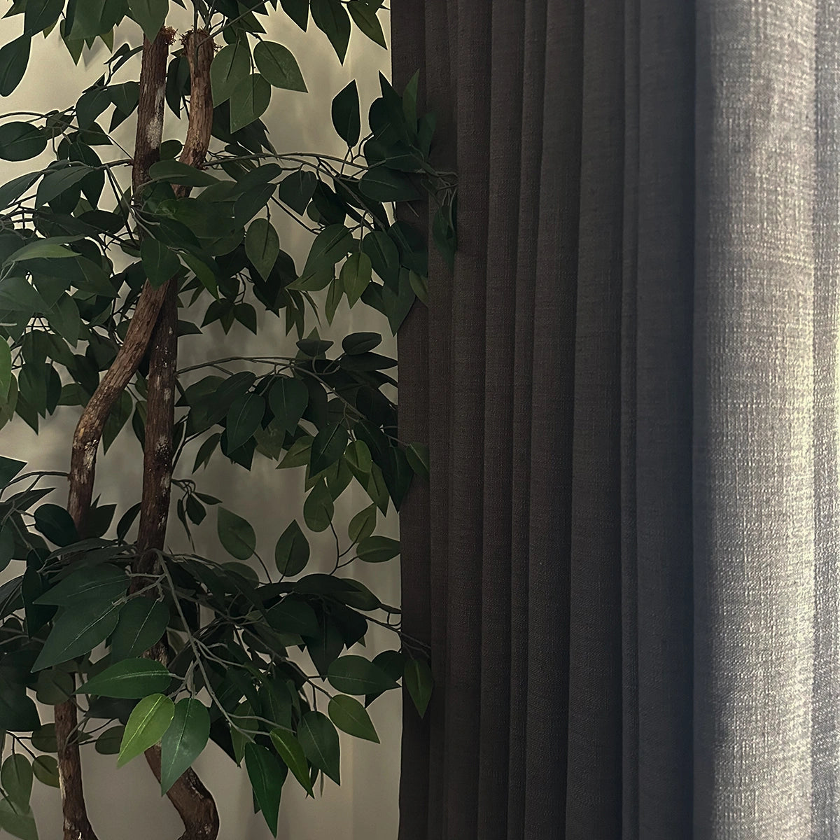 Pinch Pleated Blackout Curtains - 100% Linen Fabric for Modern Home Decor | Noise Reducing & Thermal Insulated Window Drapes for Bedroom & Living Room