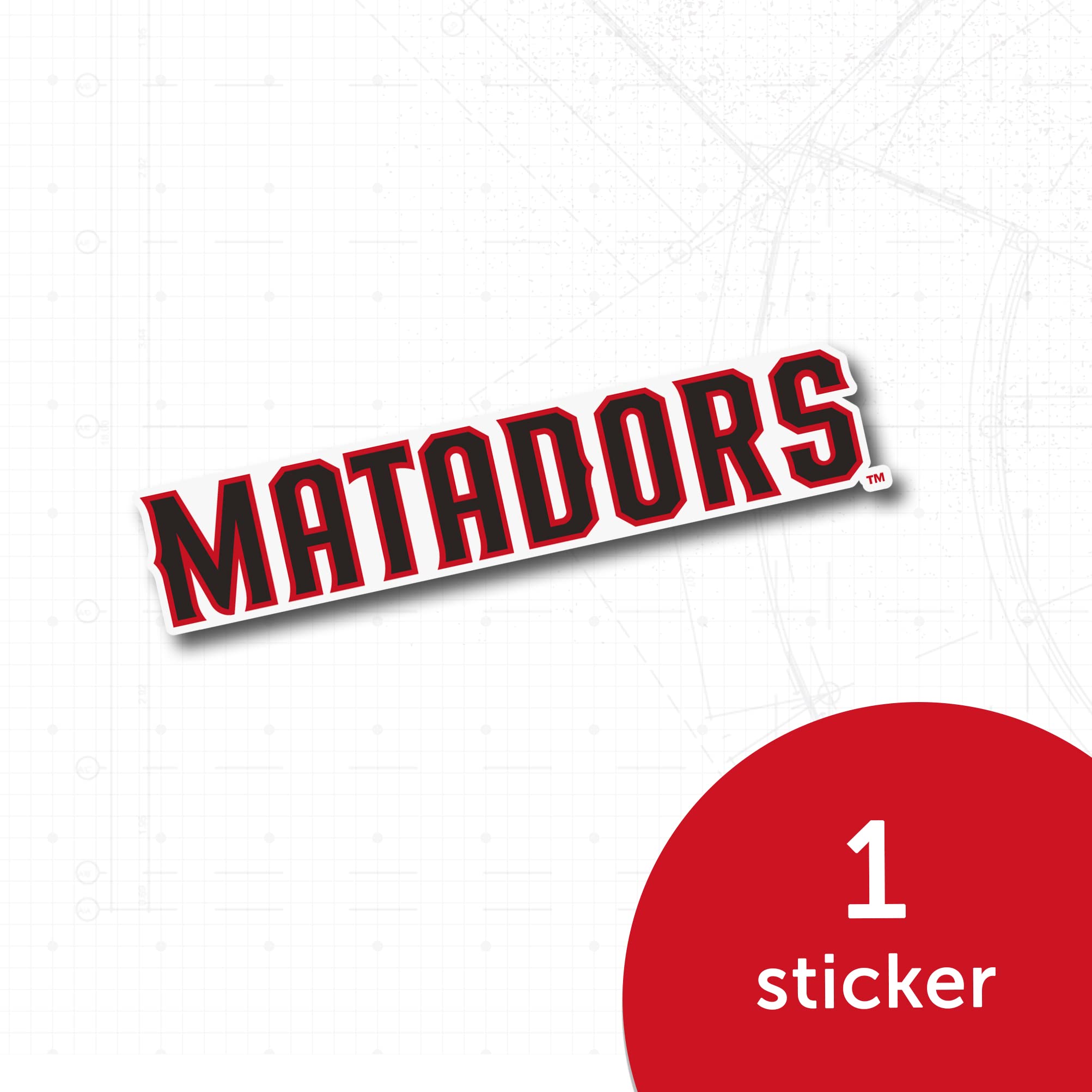 CSUN Desert Cactus Vinyl Decal Sticker - California State University Northridge Matadors Logo for Laptop, Water Bottle, Car, Scrapbook - Perfect for College Students, Alumni & Fans (IND 00026A)