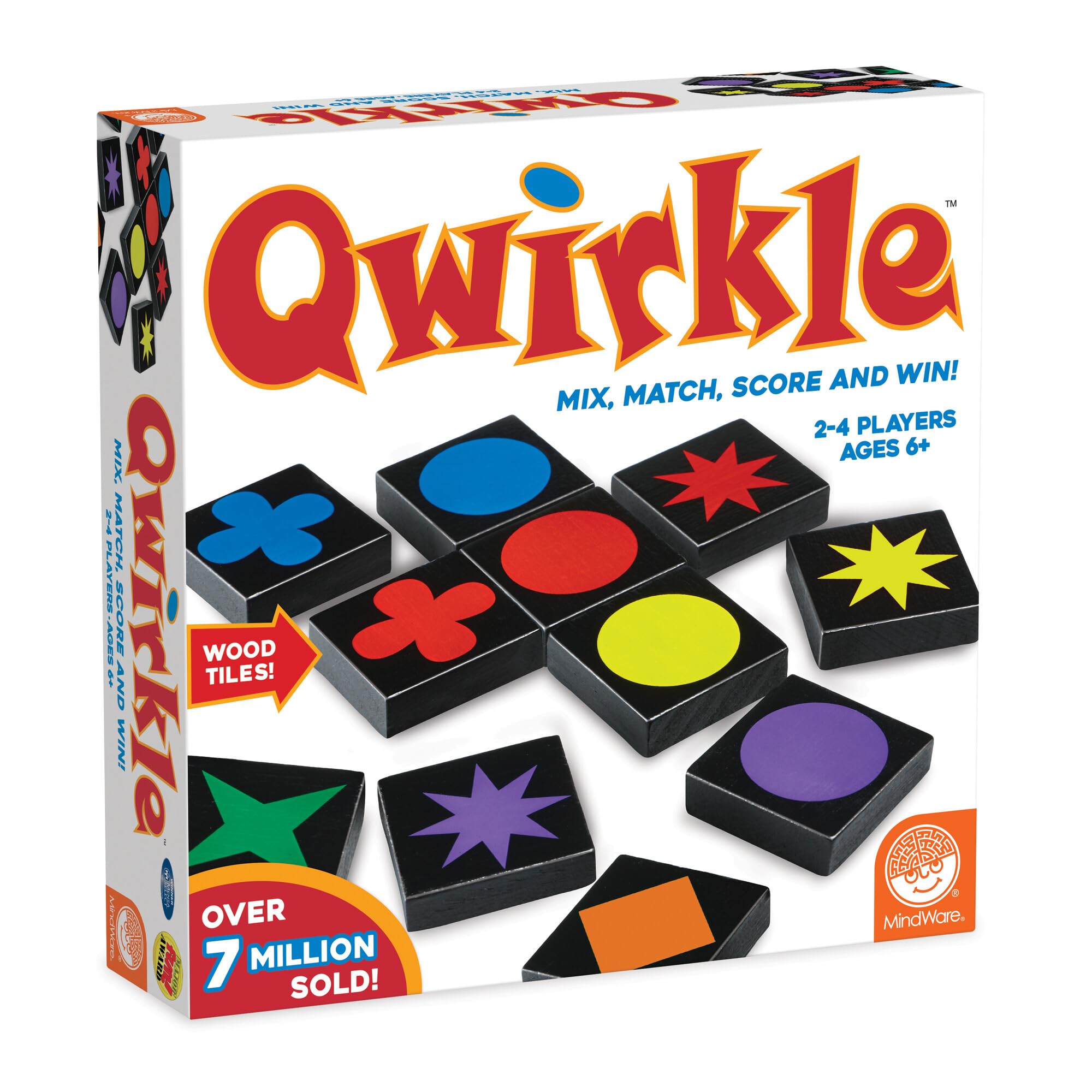 MindWare Qwirkle Board Game - Award-Winning Strategy Game for Family & Kids - Fun for Game Nights, Parties & Travel