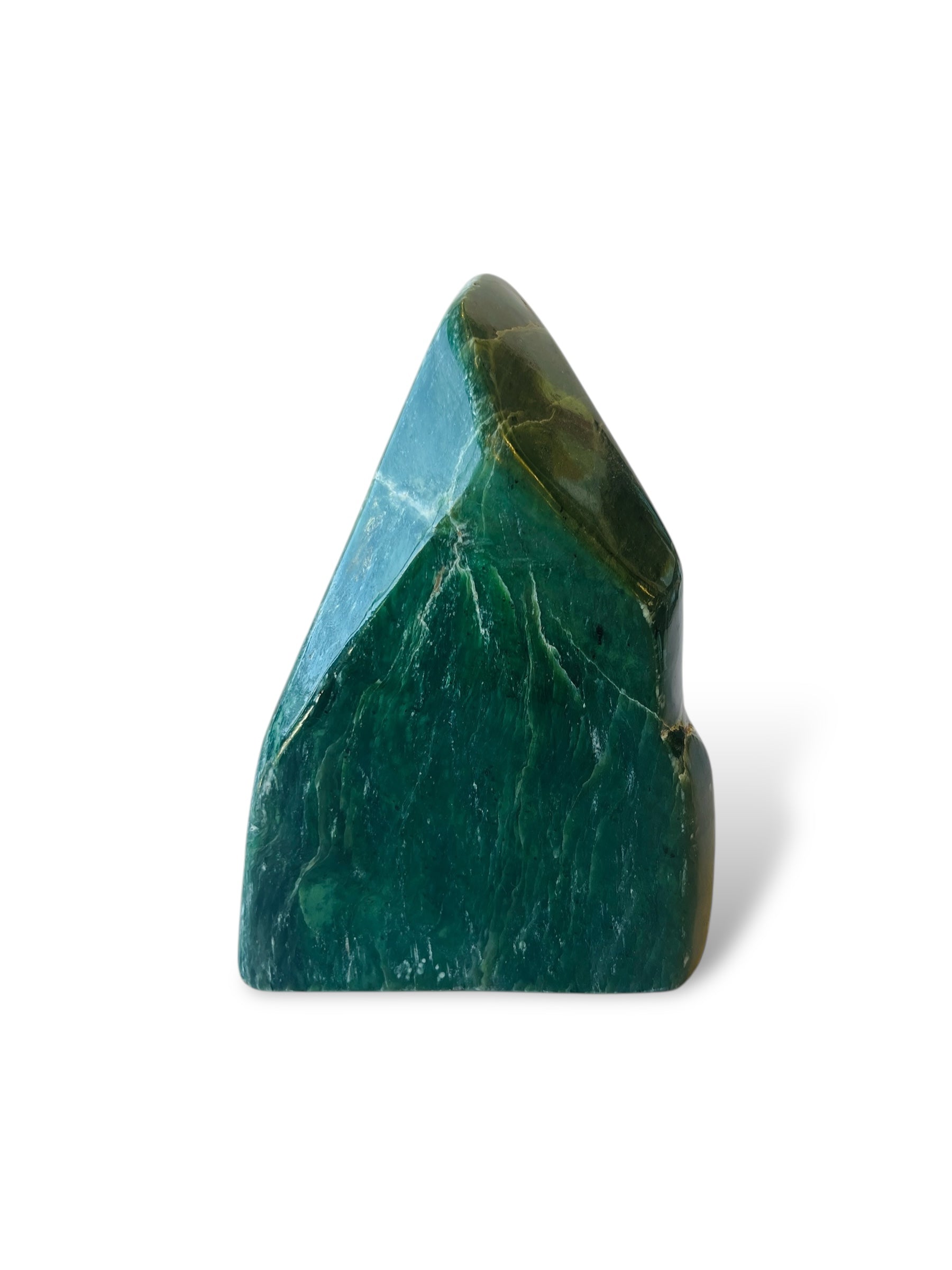 Natural Jade Polished Free Form Pendant - Handcrafted Gemstone Jewelry for Meditation, Healing & Spiritual Energy