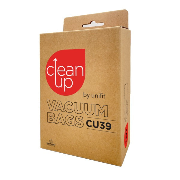 Unifit CU39 Vacuum Cleaner Bags - Compatible with CleanUp Vacuum, Durable & Dust-Free - Perfect for Home Cleaning and Pet Hair Removal