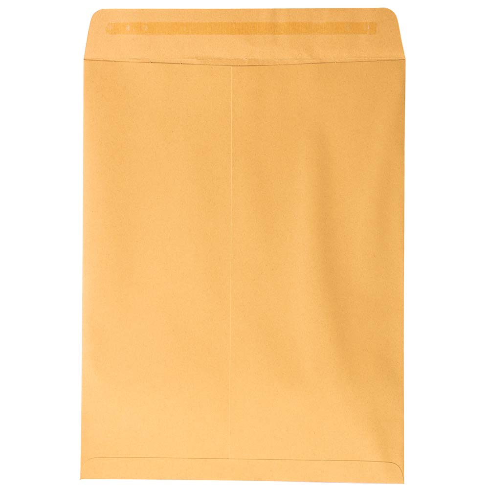 JAM PAPER 10 x 13 Inch Peel & Seal Open End Catalog Envelopes - Premium Brown Kraft Manila Paper - 250 Bulk Envelopes per Box | Perfect for Mailing, Business Documents & Office Supplies