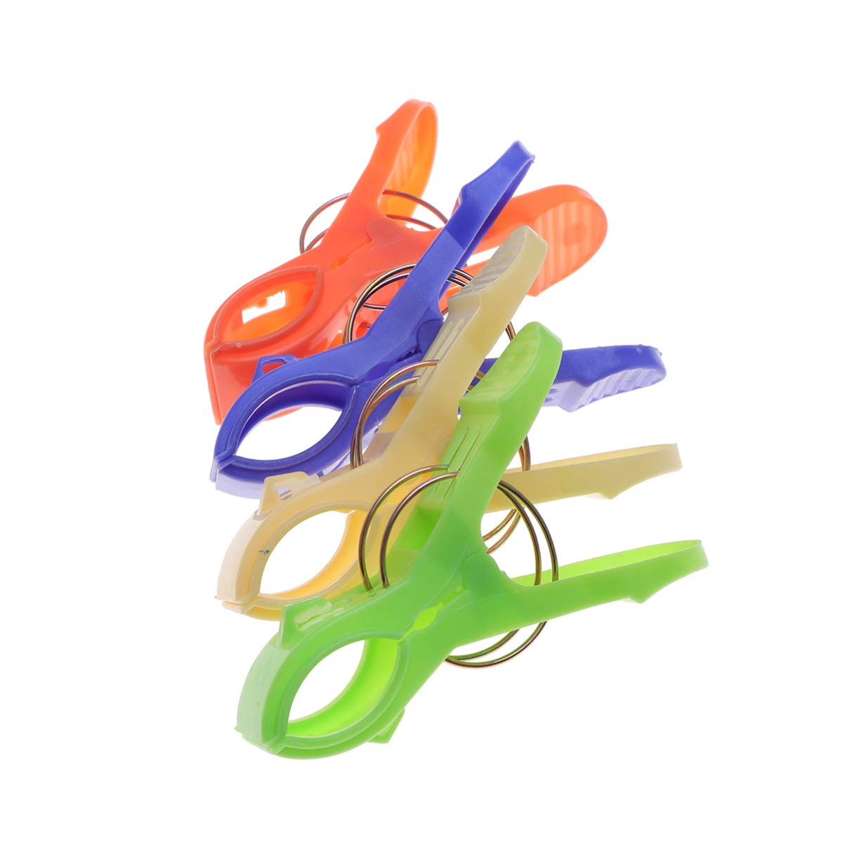 9-Piece Beach Towel Clips Set - Heavy Duty Plastic Chair Clamps for Securing Towels, Blankets & Clothes - Bright Colors - Perfect for Pool, Cruise, Lounge Chairs - Keep Towels from Blowing Away at Beach, Resort & Vacation