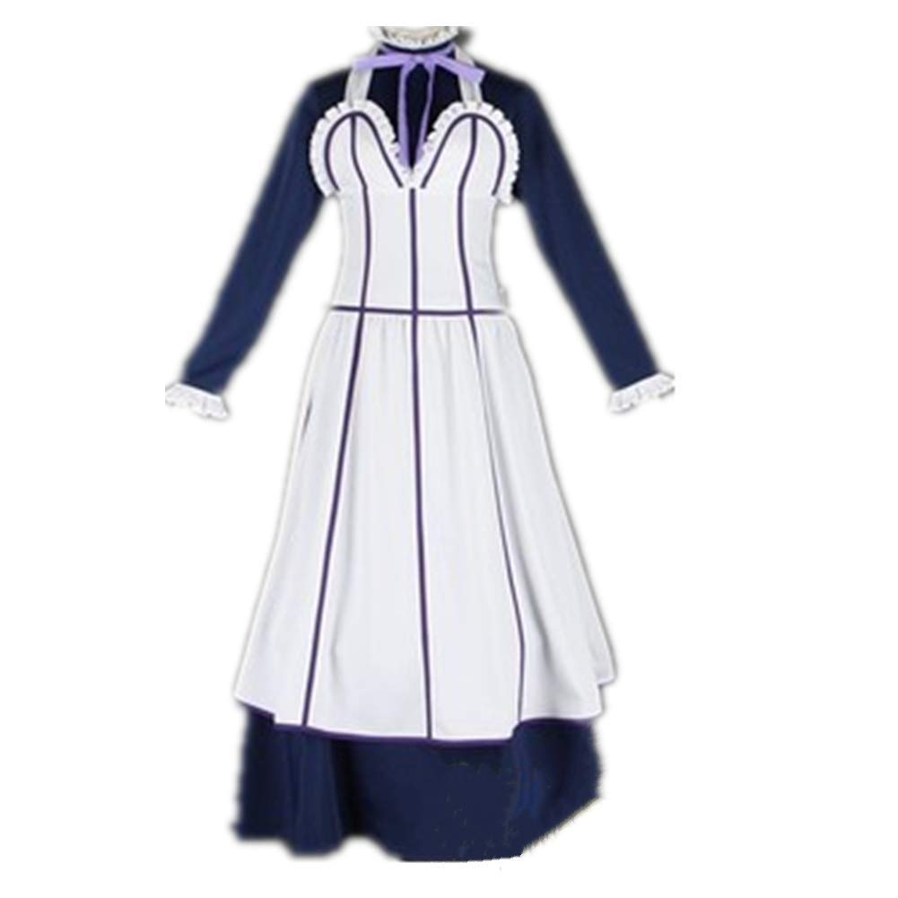Black Butler II Anime Cosplay Maid Costume Set - Hannah Annafellows Cosplay Dress for Halloween, Conventions & Themed Parties
