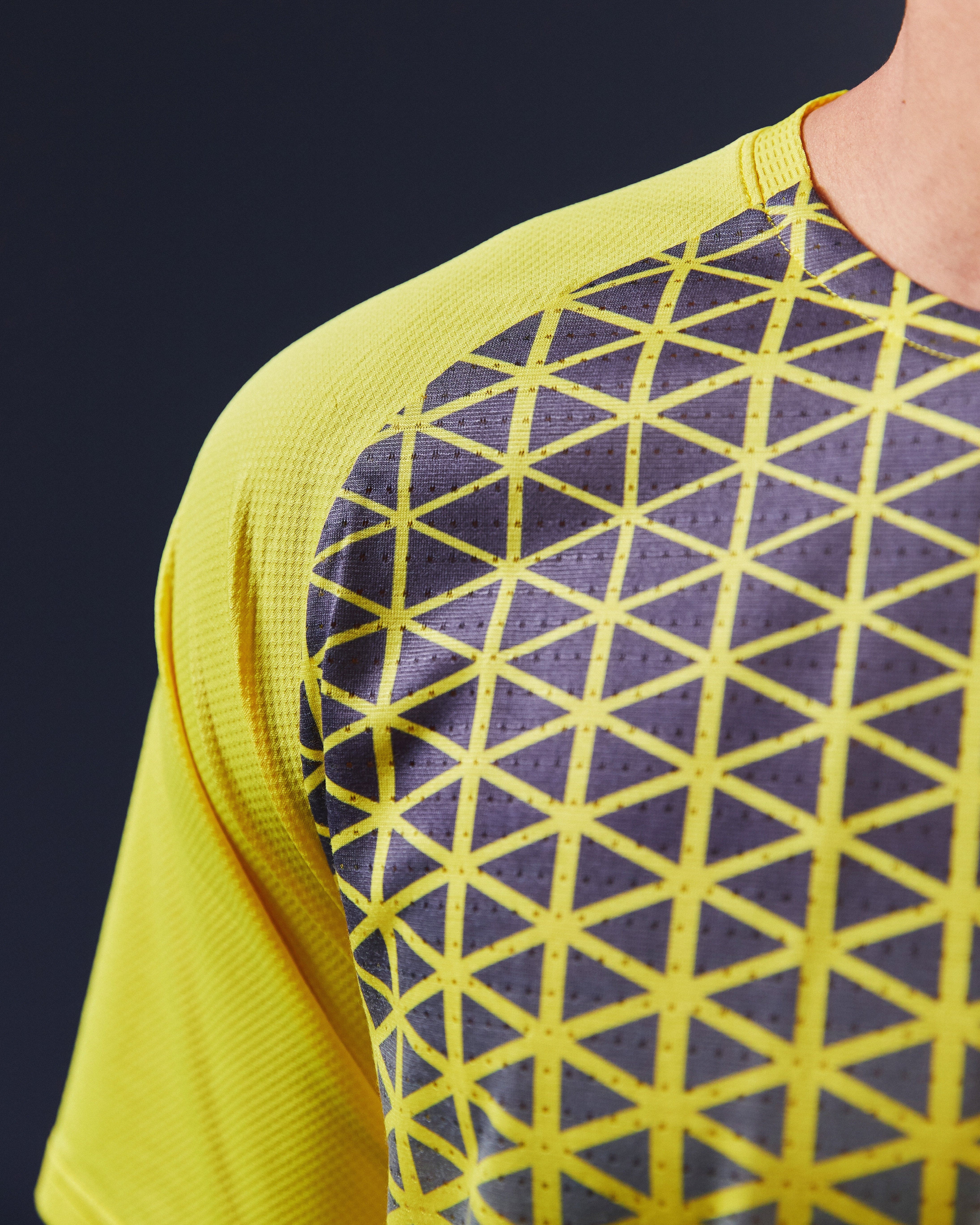 SRT SS 01 Men's Casual Short Sleeve T-Shirt - Breathable Cotton Tee in Yellow & Grey | Perfect for Summer Outfits, Gym Wear & Street Style