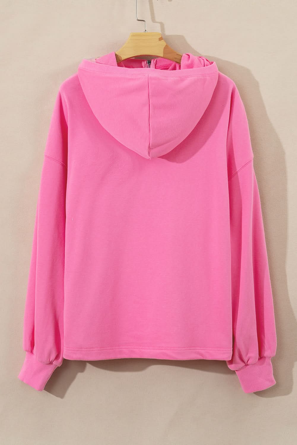 Bonbon Oversized Half Zip Hoodie for Women - Cozy Fleece Pullover Sweatshirt for Casual Wear, Loungewear & Outdoor Activities